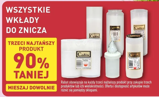 Wkłady do zniczy promocja w Aldi
