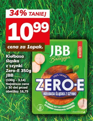 Kiełbasa śląska z szynki Zero-E JBB 350g promocja w Hitpol