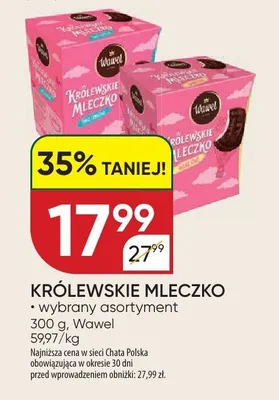 Królewskie mleczko promocja w Chata Polska