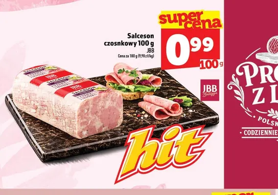 Salceson czosnkowy JBB promocja w TOPAZ