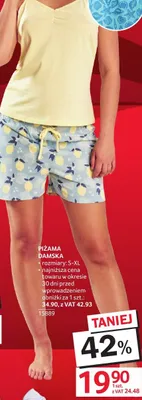 Piżama damska rozmiary S-XL promocja w Selgros