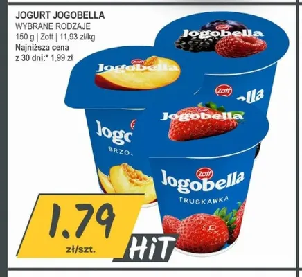 Jogurt Jogobella truskawkowy Zott promocja w Słoneczko