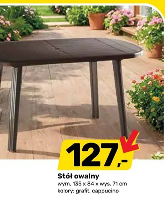 Stół owalny promocja w Bricomarche