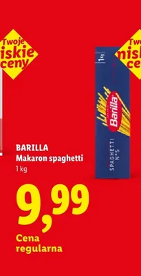 Makaron spaghetti Barilla promocja w Lidl
