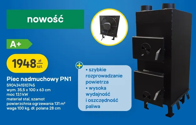 Piec nadmuchowy promocja w Castorama