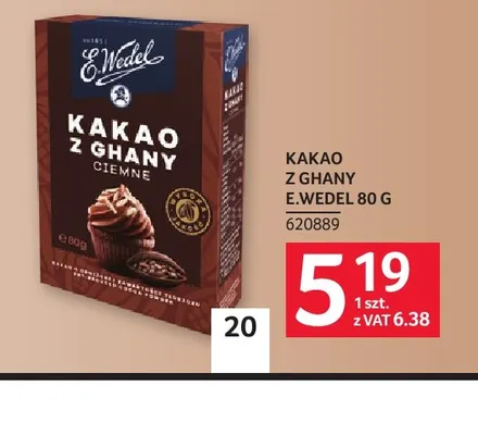 Kakao z Ghany E.Wedel promocja w Selgros