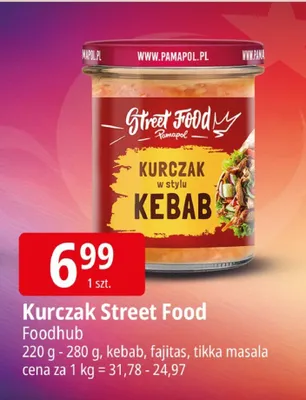 Kurczak w stylu kebab Street Food Pamapol promocja w Leclerc