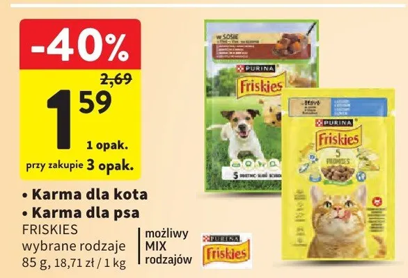 Karma dla psa promocja w Intermarche