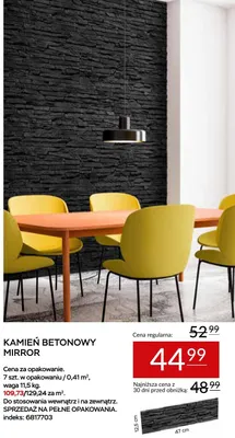 Kamień betonowy Mirror promocja w Abra Meble