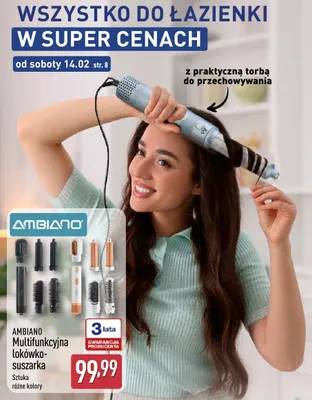 Multifunkcyjna lokówko-suszarka AMBIANO promocja w Aldi