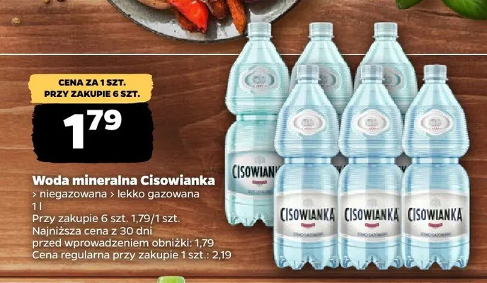 Woda mineralna niegazowana, lekko gazowana promocja w Netto