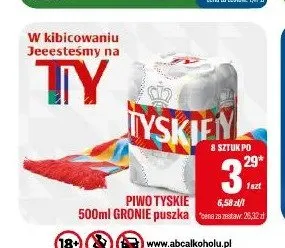Piwo Tyskie Gronie promocja w Tomi Markt
