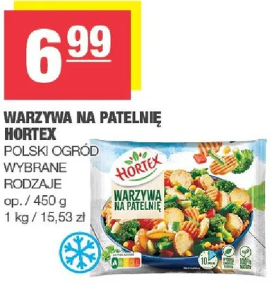 Warzywa na patelnię Hortex Lasek Ogród wybrane rodzaje promocja w SPAR