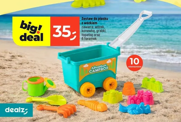 Zestaw do piasku z wózkiem promocja w Dealz