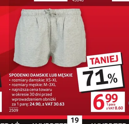 Spodenki męskie promocja w Selgros