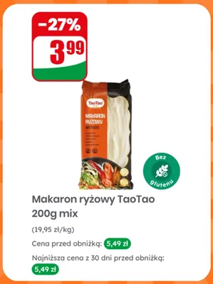 Makaron ryżowy TaoTao mix promocja w Dino