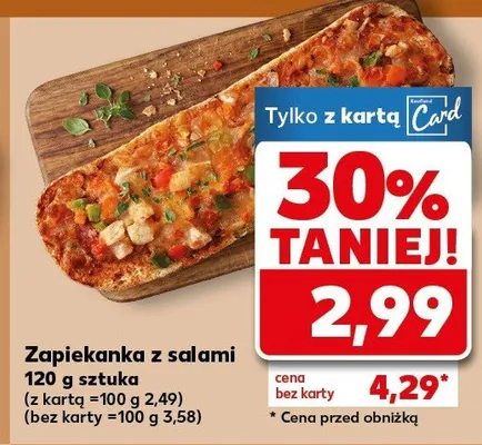 Zapiekanka z salami Kaufland promocja w Kaufland