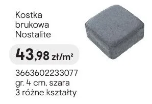 Kostka brukowa Nostalite szara promocja w Castorama