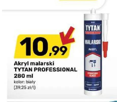 Akryl malarski Tytan Professional biały promocja w Bricomarche