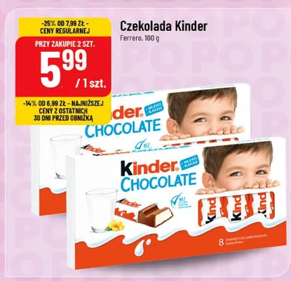 Czekolada Kinder promocja w POLOmarket