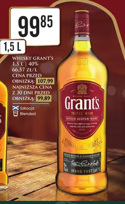 Whisky Grant's promocja w Dino