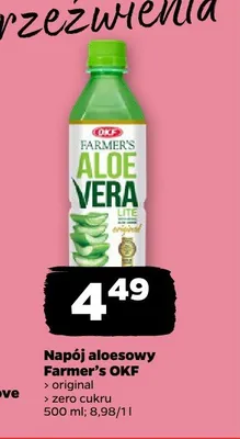 Napój aloesowy Farmer's OKF original promocja w Netto
