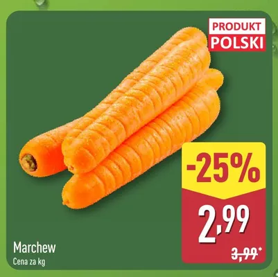 Marchew bio promocja w Aldi