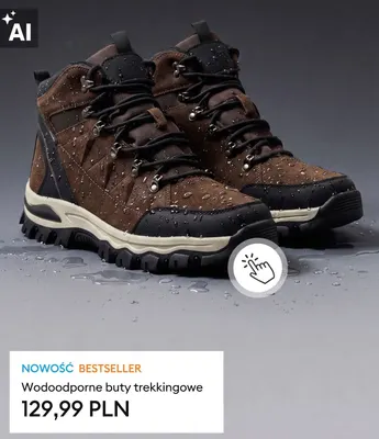 Wodoodporne buty trekkingowe promocja w Sinsay