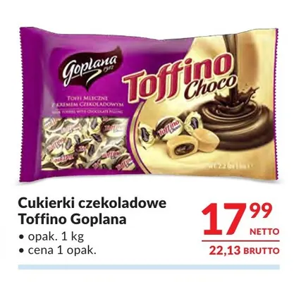 Cukierki czekoladowe Toffino Goplana promocja w Makro