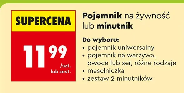 Minutnik promocja w Biedronka