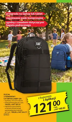 Plecak 2-komorowy Cat Bryan Carry-On promocja w Selgros