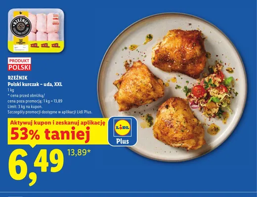 Polski kurczak uda Rzeźnik XXL promocja w Lidl