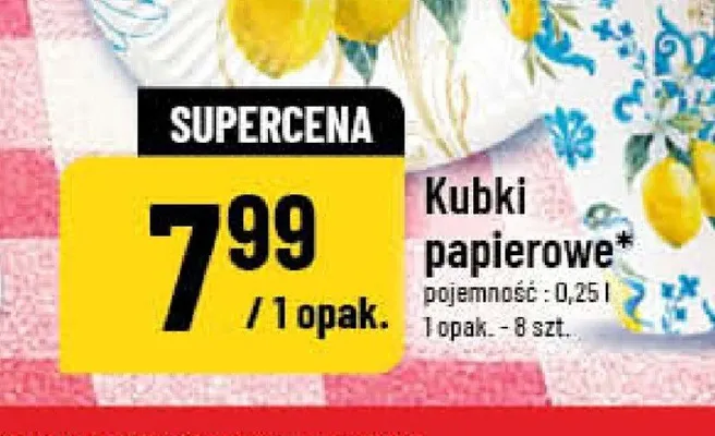 Kubki papierowe promocja w POLOmarket