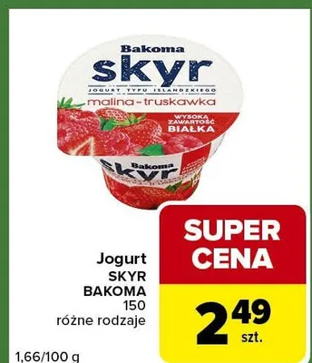 Jogurt różne rodzaje promocja w Carrefour Express