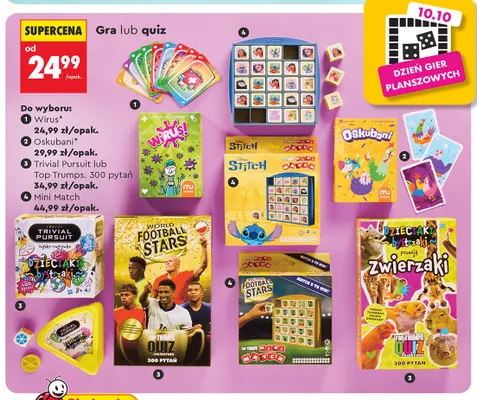 Gra planszowa Trivial Pursuit Dzieciaki bystrzaki promocja w Biedronka
