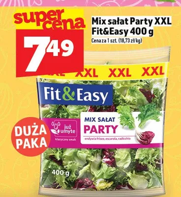 Mix sałat Party XXL Fit&Easy promocja w TOPAZ