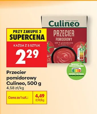 Przecier pomidorowy Culineo promocja w Biedronka