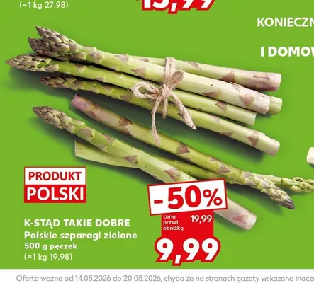 Szparagi zielone K-Stąd Takie Dobre polskie promocja w Kaufland