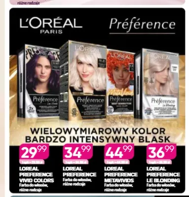 Farba do włosów L'Oréal Paris Preference Le Blonding promocja w Drogerie Koliber