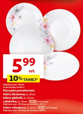 Naczynia porcelanowe: salaterka 18cm promocja w Auchan