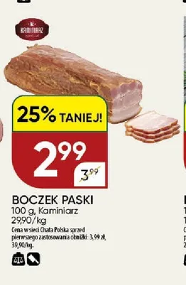 Boczek paski Kaminiarz promocja w Chata Polska