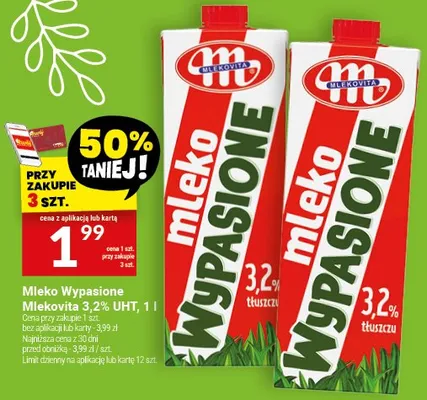 Mleko wypasione 3,2% UHT promocja w Twój Market
