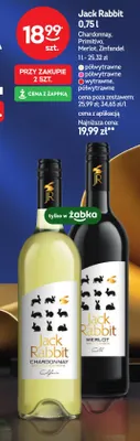 Wino czerwone Jack Rabbit Primitivo promocja w Żabka