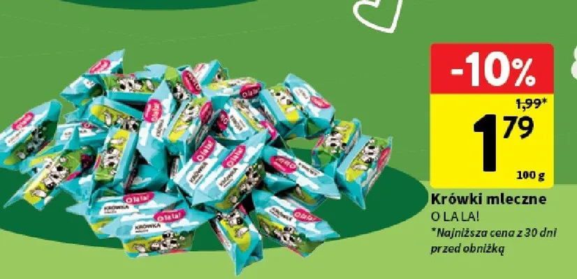 Krówki mleczne O la la! promocja w Intermarche