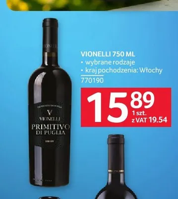 Wino Vionelli promocja w Selgros