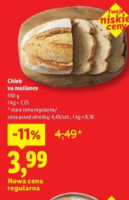 Chleb na maślance promocja w Lidl