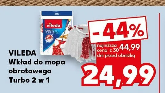 Wkład do mopa obrotowego Vileda Turbo 2 w 1 promocja w Kaufland