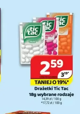 Drażetki Tic Tac mint promocja w Delfin