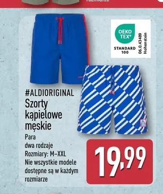 Szorty kąpielowe męskie #ALDIORIGINAL promocja w Aldi