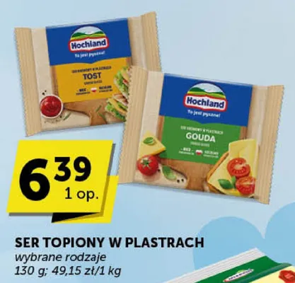 Ser topiony w plastrach Hochland promocja w Euro Sklep